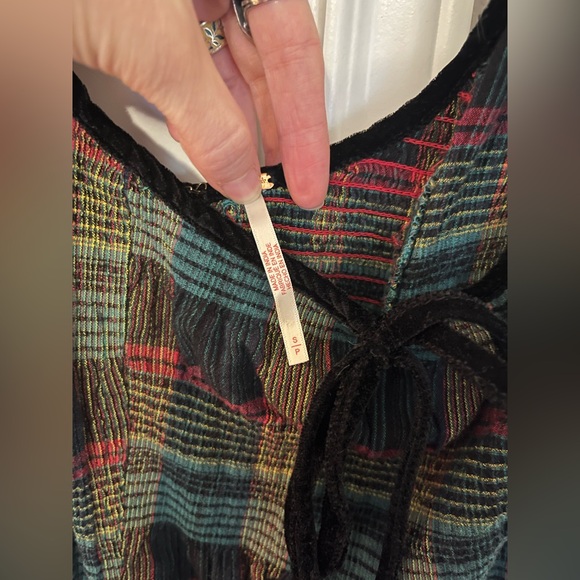 Free People Freya Plaid Midi Dress - Picture 6 of 7